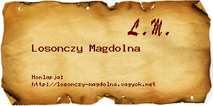 Losonczy Magdolna névjegykártya